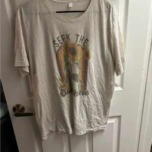 Bella Canvas Gray 'Seek the Sunshine' Short Sleeve Tee